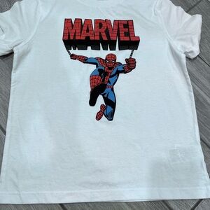 Marvel Spider-Man White Graphic Tee for Kids